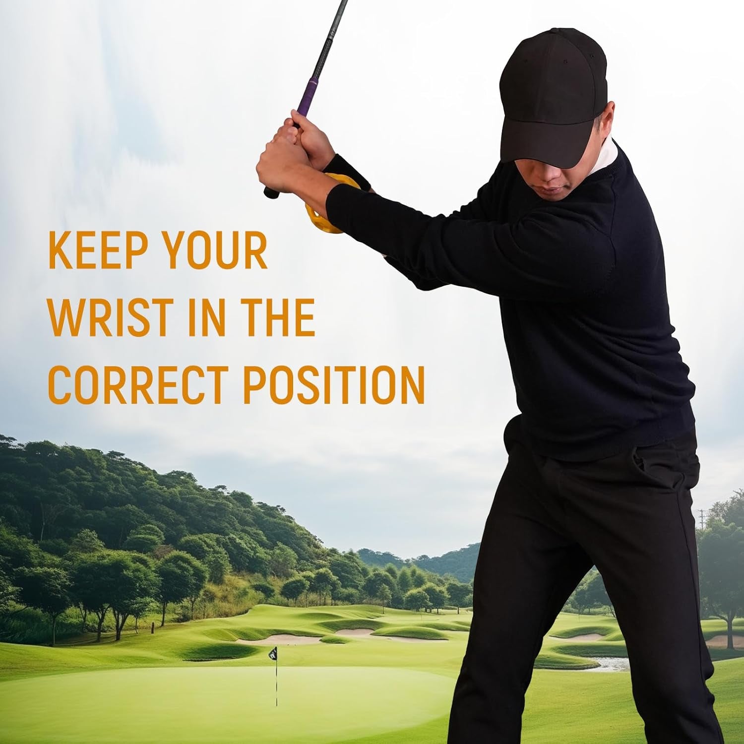 Professional Golf Swing Training Aid and Grip Trainer Ball