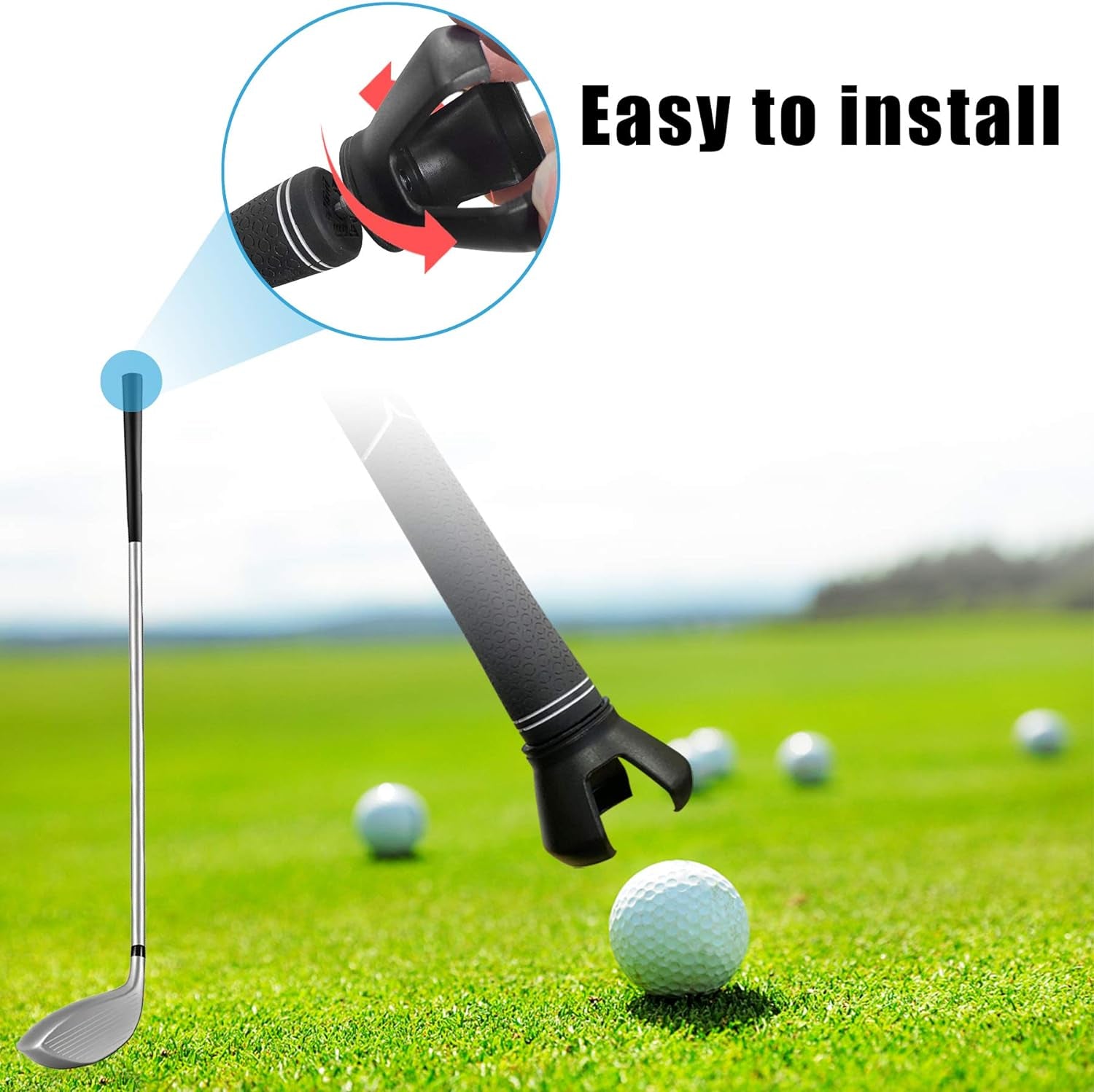Stainless Steel Telescopic Golf Ball Retriever with Two Grabbers - Lightweight Golf Accessory for Water Recovery, 0.55 lbs