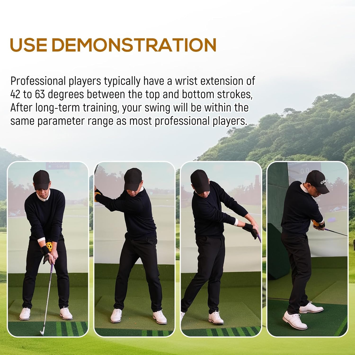 Professional Golf Swing Training Aid and Grip Trainer Ball