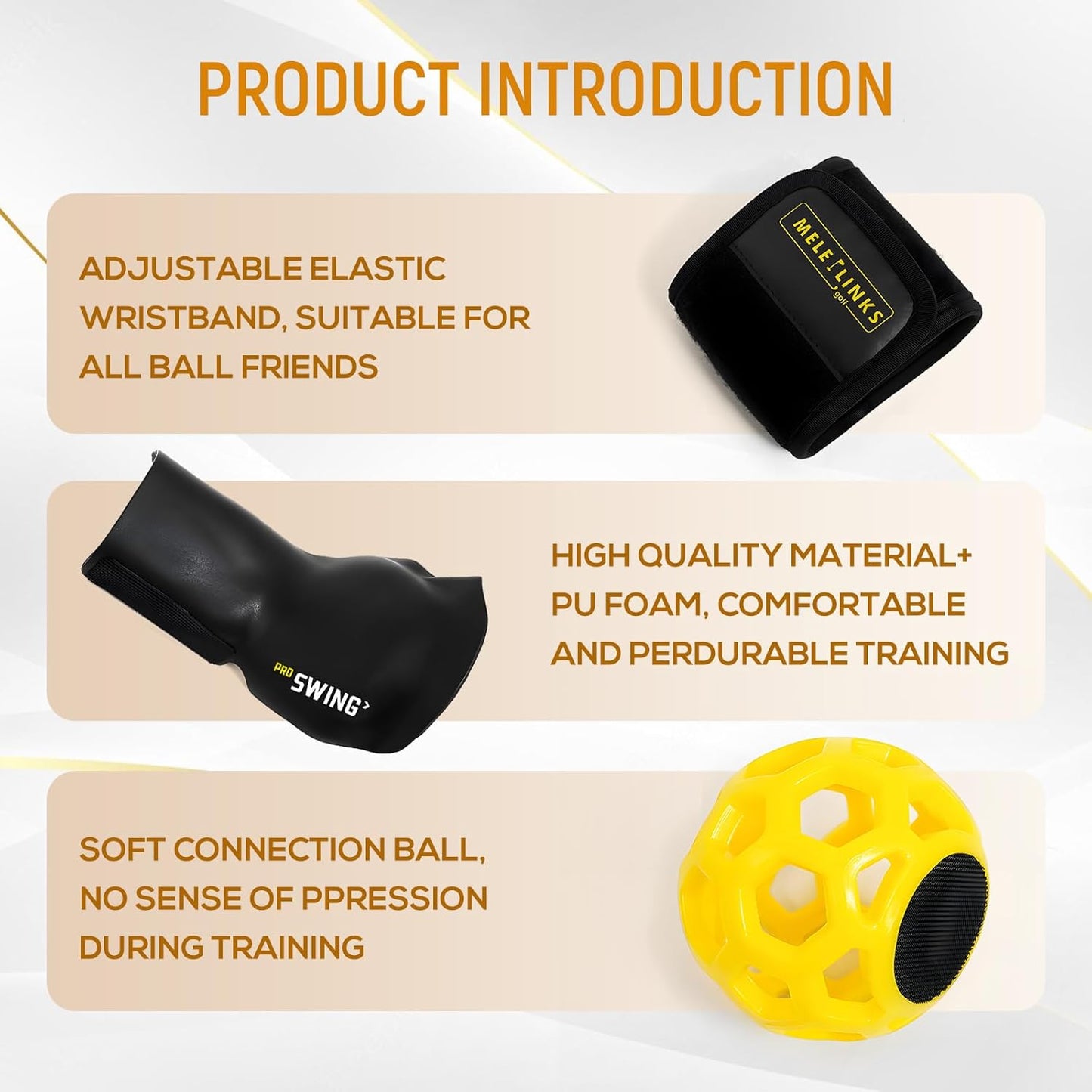 Professional Golf Swing Training Aid and Grip Trainer Ball