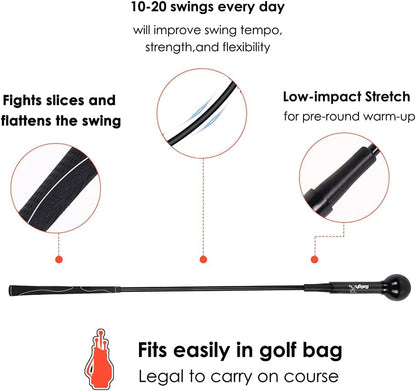 Professional Golf Swing Training Aid for Strength, Flexibility, and Tempo Enhancement for Men and Women